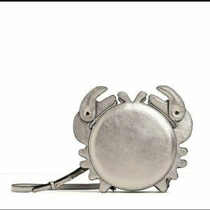 Zara Metallic Crab Purse with movable claws!